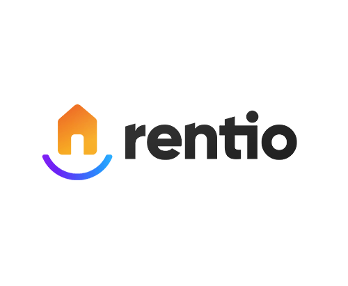 Logo for a startup called rentio